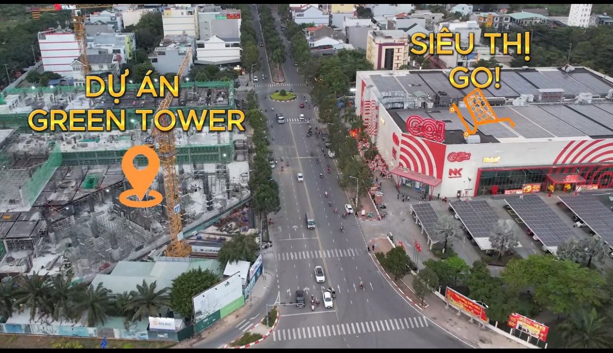 VỊ trí GreenTower Dĩ An